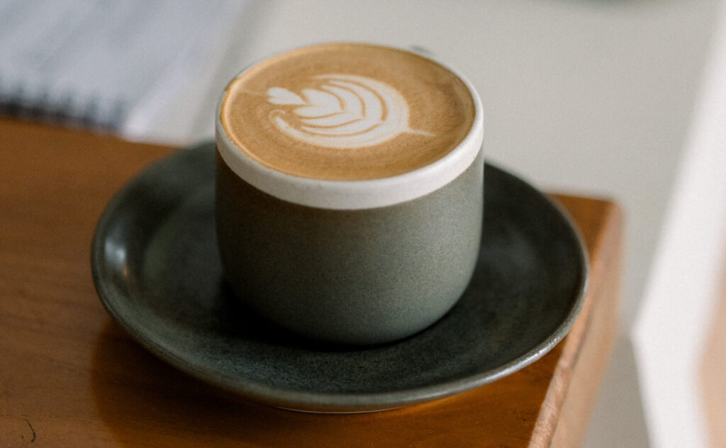 coffee with latte art enjoyed as part of a daily ritual in Bali